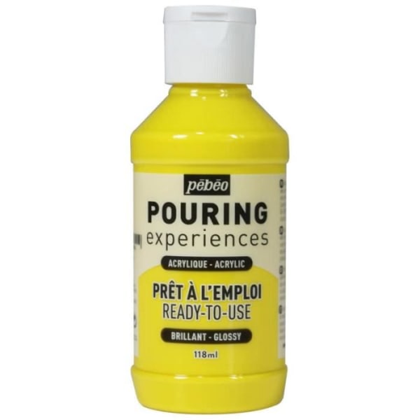 Pébéo Pouring Akrylfärg - 118 ml Primärgul