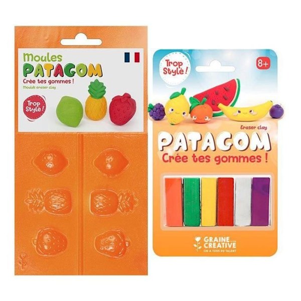 Patagom Modeling Gum and Molds - Frugter Flerfärgad