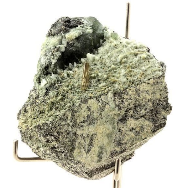 Stenar och Mineraler - ABIJOUX - Prehnit + Epidot - 1205 ct - Grön - Blandad - Naturlig