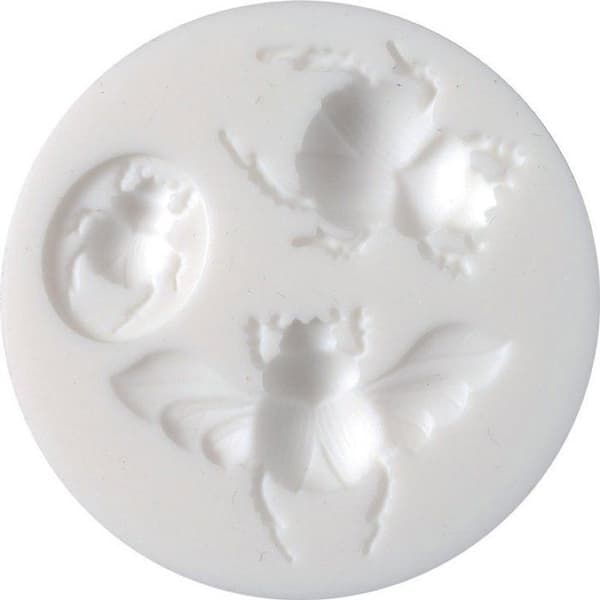 Graine Créative - Silikonform (mini) Skarabé Ø 7 cm Flerfärgad