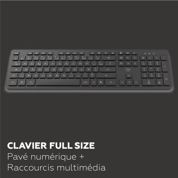 Trådløst tastatur - MOBILITY LAB - Premium - AZERTY - Sort