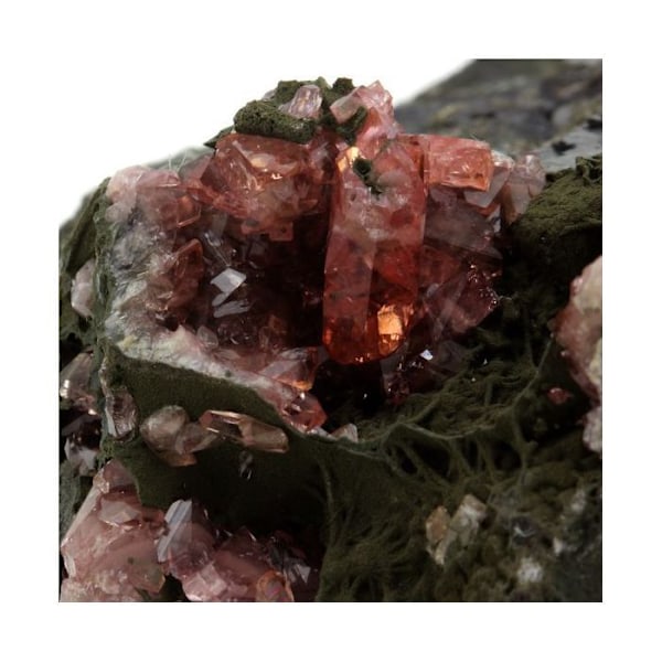 Sten og mineraler. Rhodochrosit. 1155,0 øre. Uchucchacua-minen, Peru.