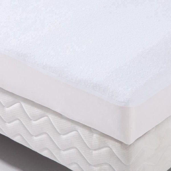 Sängkläder vattentätt lock Transalese svamp 100% bomull 80x190 cm vit