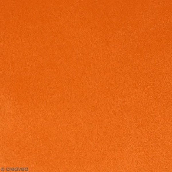 Japan imiteret læder lagen - Orange - 30 x 30 cm