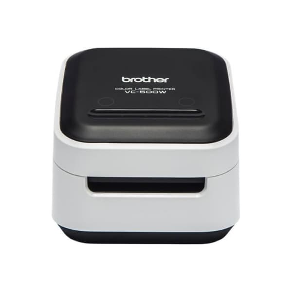Etiketprinter - BROTHER - VC-500W - Fuldfarve - Inkluderer Wifi- og USB-interfaces Sort og hvid