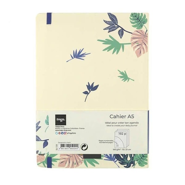Bullet Journal Jungle Vibes Flerfärgad