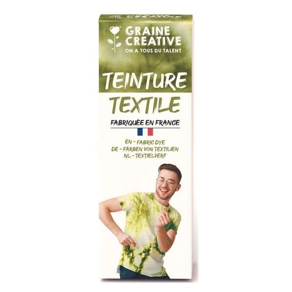 Textilfärg 100 ml slips- och stanseffekt - khakigrön Grön