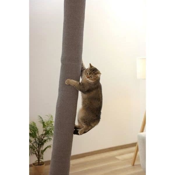 Klatresæk til katte - KERBL - CLIMBER - 16 x 16 x 240 cm - Loftmontering - Grå Grå