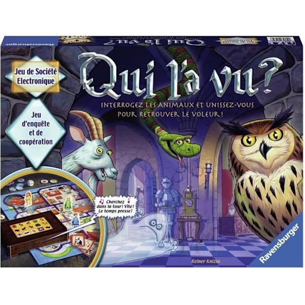 Vem såg honom? - Brädspel - Från 2 till 4 spelare - Från 6 år - Fransk version - Ravensburger Lila