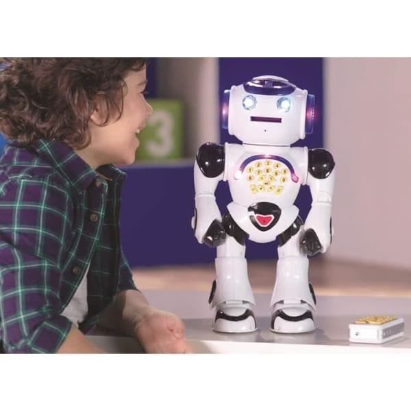 POWERMAN® - Min Første Ludo-Uddannelsesrobot (Fransk), lyde og lys - LEXIBOOK Vit