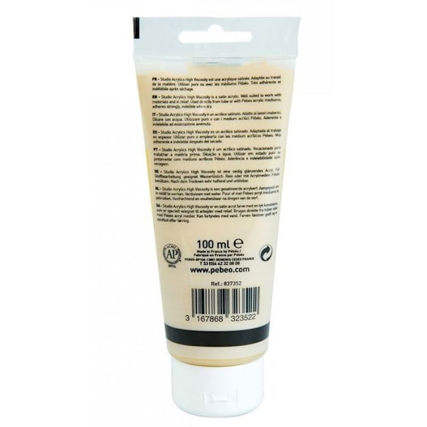 Akrylmaling - Pébéo - Studio - Iridescent Gold - 100 ml - Blank Iriserande guld