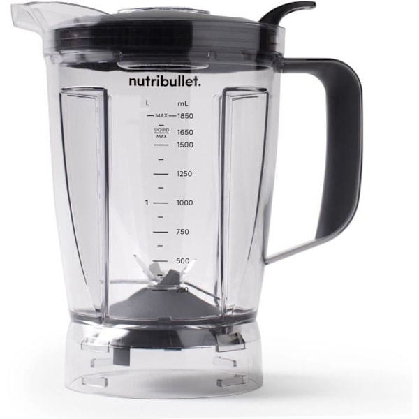 Blender - NUTRIBULLET - NBF500DG - 1200 Watt - Kande 1.65L - 2 kopper og 2 rejselock medfølger - Sort - BPA-fri Svart