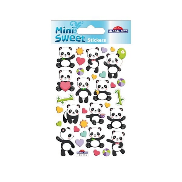 Tarrat - Panda - Kimallus - Epoksi Flerfärgad