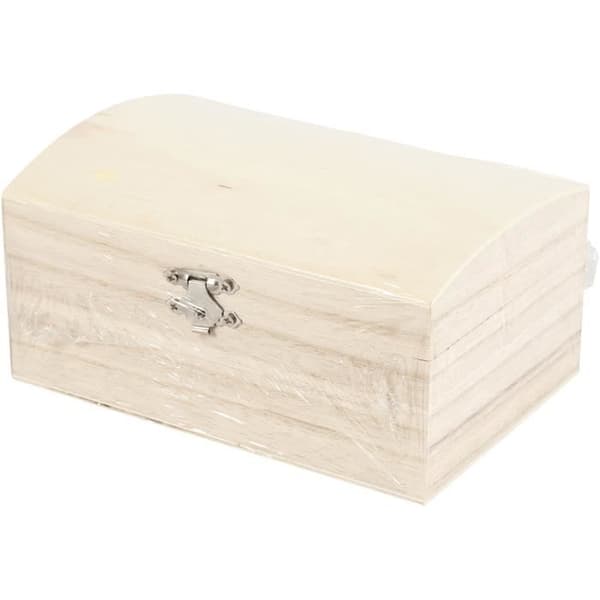 Coffret - ref 575440 - Rund lock - Metallås - Brun kastanj