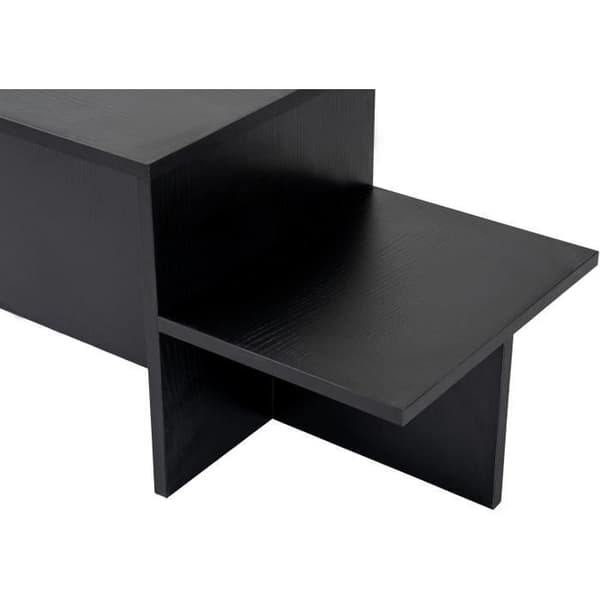 Bordstable - HARMONY - Rektangulär - Svart - 80 x 40 x 40 cm Trä Svart