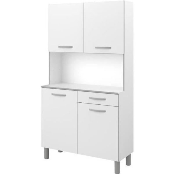 Keittiön senkki - Valkoinen - Nykyaikainen - 4 ovea - OSLO - L 101 cm