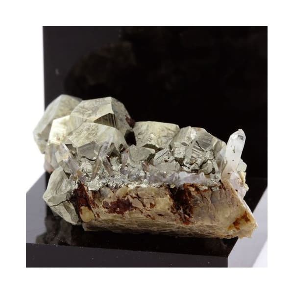 Siderit, Pyrit, Quartz 164,5 karat Flerfärgad