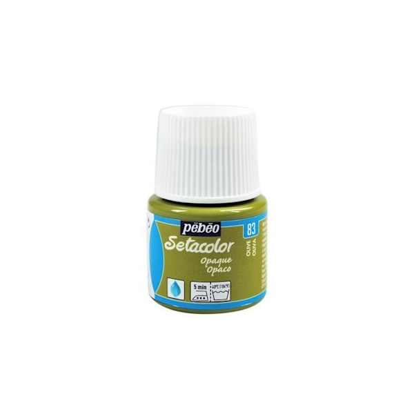 Kangasmaali - PéBéo - Setacolor opak - Oliivi - 45 ml - Sekä Oliv