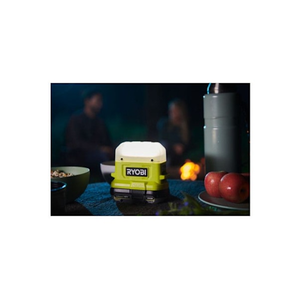 RYOBI - 18V ONE+ kompakt LED-lanterne - 3 intensiteter: 500 / 200 / 40 Lumen - RLC18-0 Grön / Träkol
