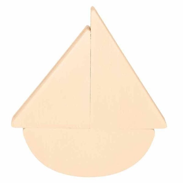 Keskikokoinen - Vene - 11,5x13 cm Beige