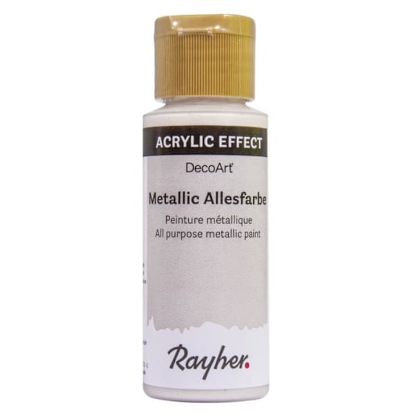 Metallic maling, sne-hvid, flakon 59 ml