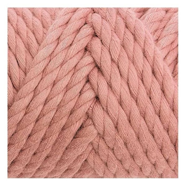 Puuvillanyöri - Rico Design - 25 m - Pörröinen vaaleanpunainen - 3 mm paksuus - 130 g Rosa