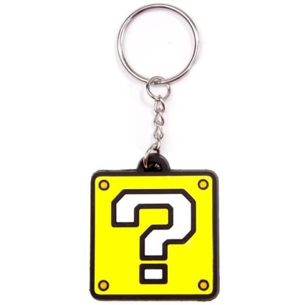 Mario Rubber Keychain: Surprise Block