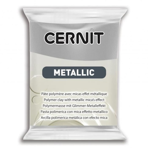 Modellera - Cernit - Silver - 56g - Metallisk - Hårt i ugn Pengar