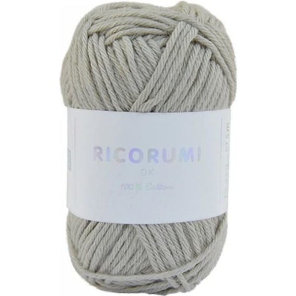 RICORUMI bomull för Amigurumi, miniboll 25g - 03 Ljusgrå