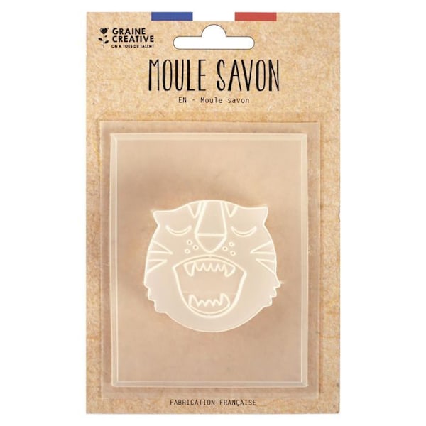 Mini tiger sæbeform Transparent