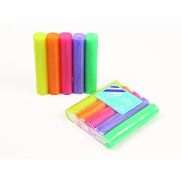 Pastel ler 40 gram i 5 farver