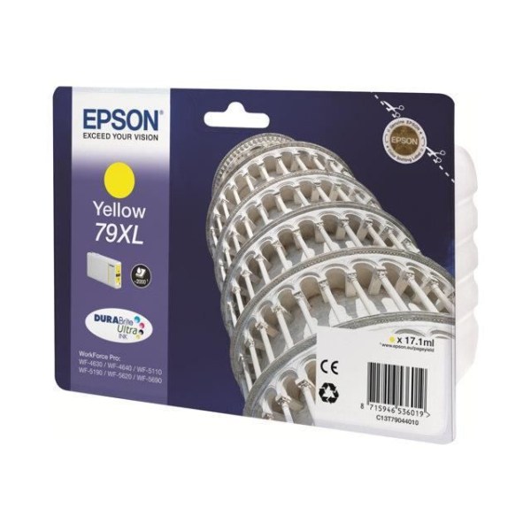 EPSON 79 XL gul bläckpatron - Tower of Pisa - DURABrite Ultra Ink - 17,1 ml - Bläckstråle