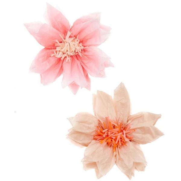 Koristeelliset pehmopaperikukat - RICO DESIGN - Sakura - 40 cm - 2 kpl - Vaaleanpunainen Rosa