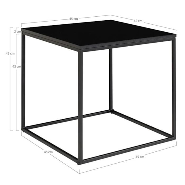 House Nordic Avery Sidobord Svart 442751 sort
