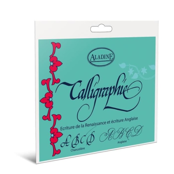 ALADINE engelsk kalligrafi notesbog Vit
