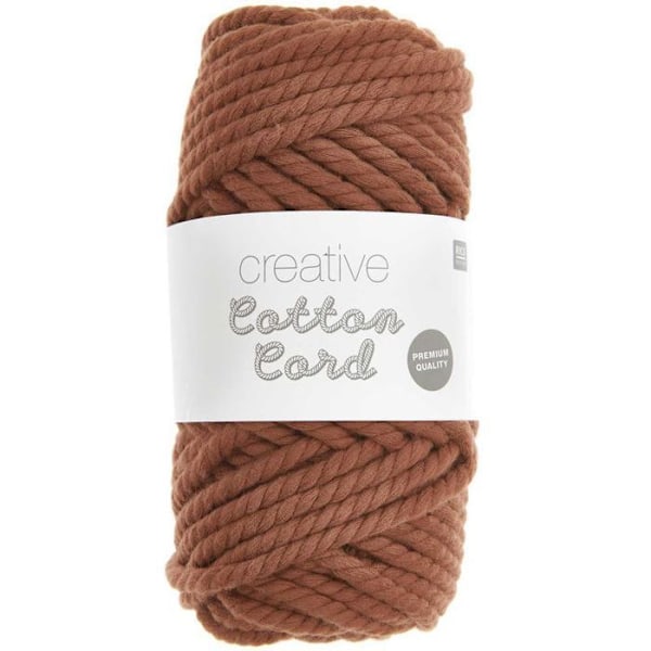Kugle af bomuldsreb 25 m - Rust Orange