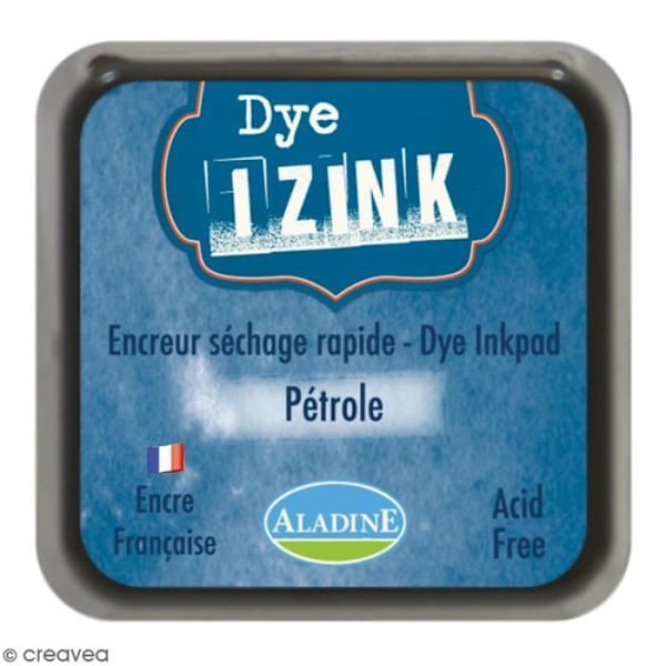 Encreur - ALADINE - Izink Dye - 20 farver - 4,5 x 4,5 cm - Petroleum blå Blå olja