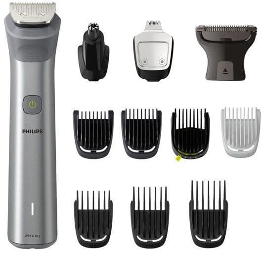 Hårklipper - PHILIPS - MG5940/15 - Trådløs - 12 tilbehør - Rustfrit stål Rostfritt stål