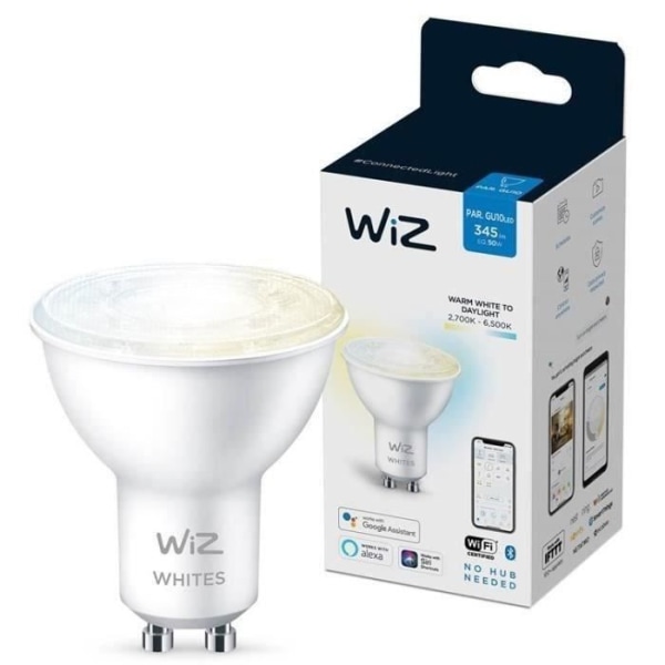 WiZ-ansluten glödlampa Vit variabel GU10 50W