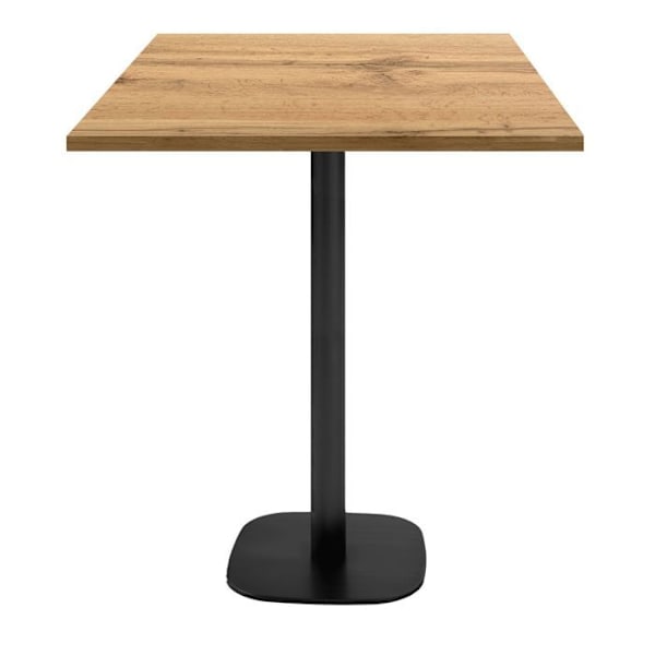 Seisomapöytä 70 x 70 cm - Pyöreä tammipanssarimalli kastanj