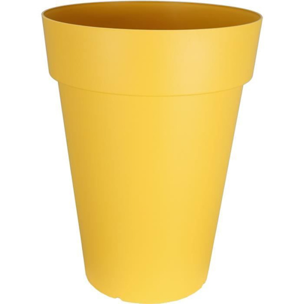 RIVIERA SOLEILLA blomlåda - Plast - Höjd 53 cm - Gul Gul