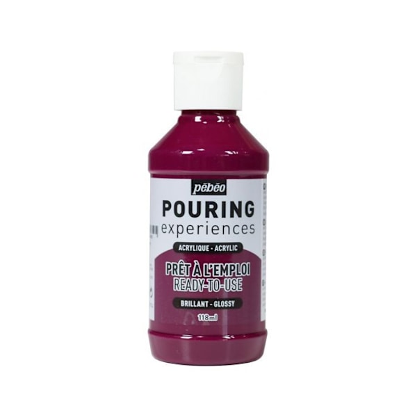 Akrylmaling - Pébéo - Pouring - 118 ml - Mørk Magenta - Mixte Mörk Magenta