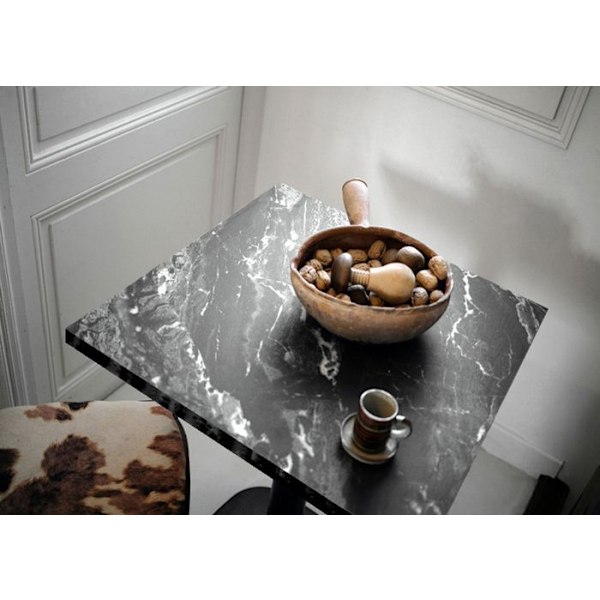 Bord 70 x 70 cm - Rome royal marmor model Svart