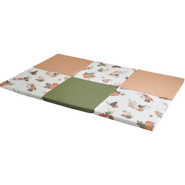 Maxi Malin TINEO AMAZONIE 5in1 leikkimatto - Monitoiminen skaalautuva matto - 120x180x5 cm Beige, vit, grön