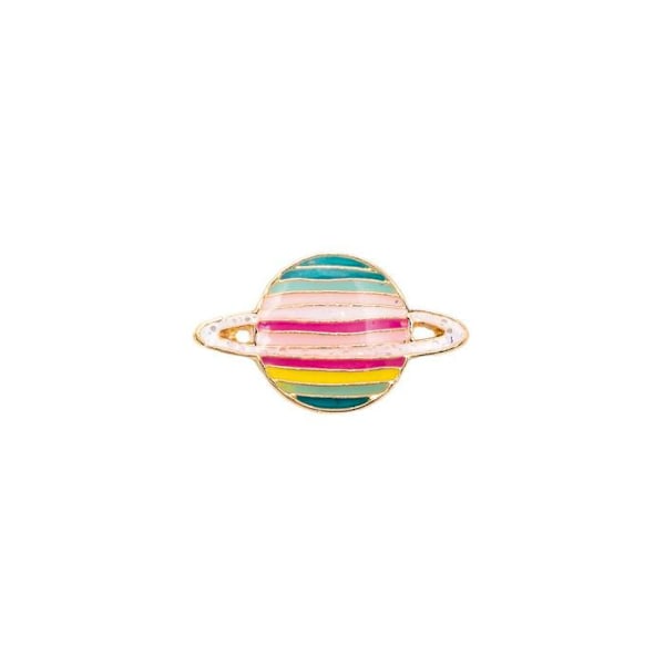 Pin's - mångfärgad planet 17 x 10 mm Flerfärgad