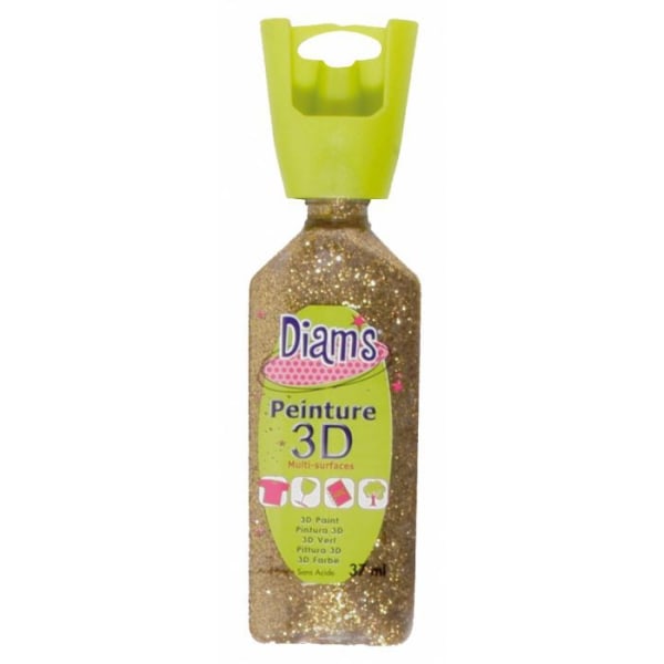 Diam's 3D - Guld - Glitter - 37 ml - Diam's