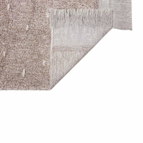 Vaskbart bomuldstæppe Woods Symphony linned - 140 x 200 cm - LORENA CANALS - Stue - Rektangulær - Almindelig - Klassisk Beige