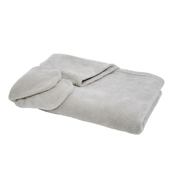 Plaider - PROMO LINGE - Fleece - Polyester - 165x115cm - dune sanddyn