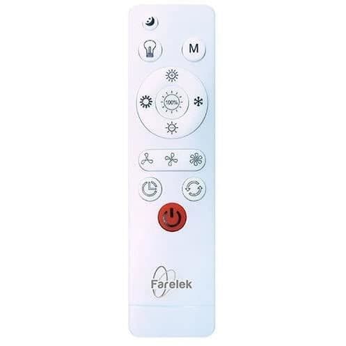 AIR-LIGHT KRONE - Hvid loftventilator Ø40cm 95W med LED lyskrone Vit