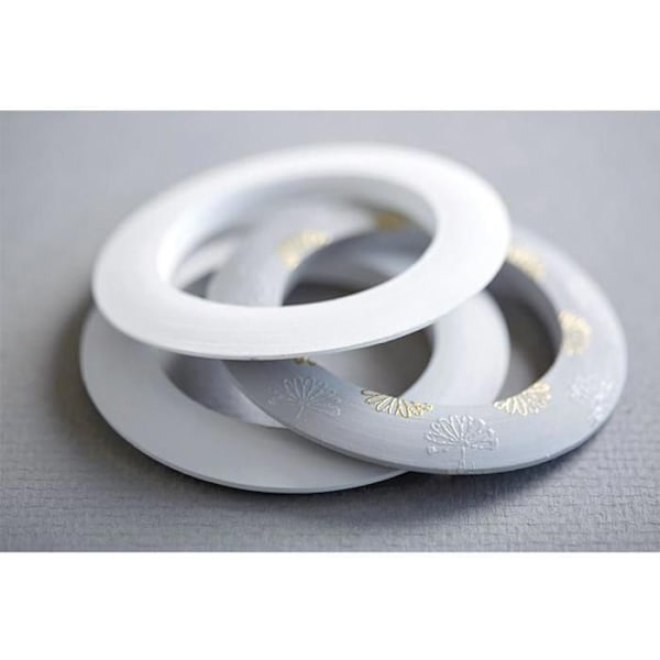 Armband i trä - Artémio - 15mm - Förpackning med 2 delar - Brun - Dekorativ kastanj
